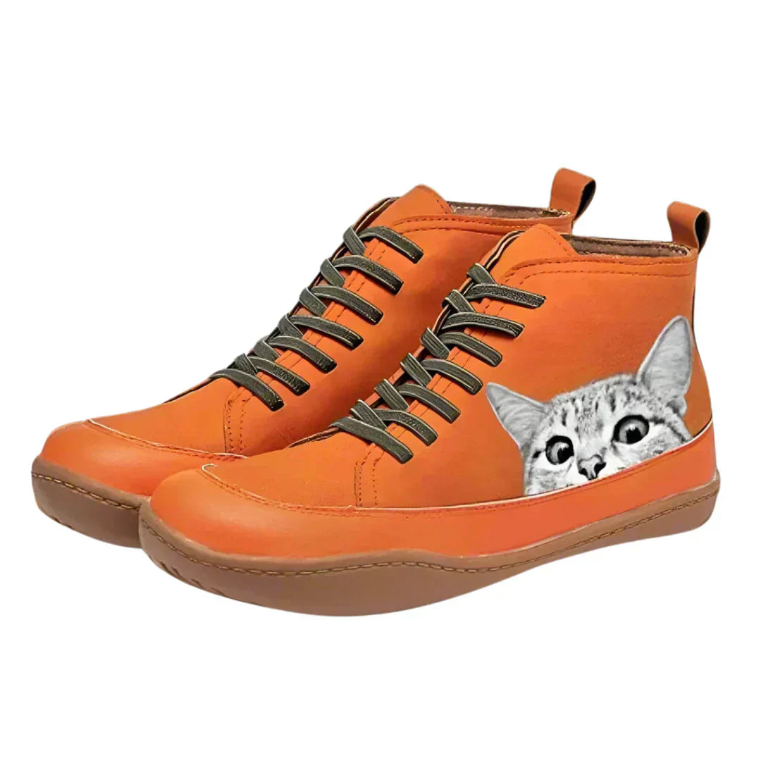 Vivian | Leather Boots for Cat Lovers