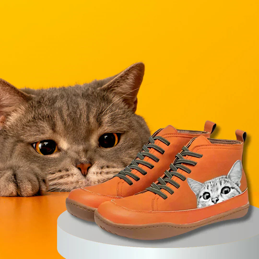 Vivian | Leather Boots for Cat Lovers
