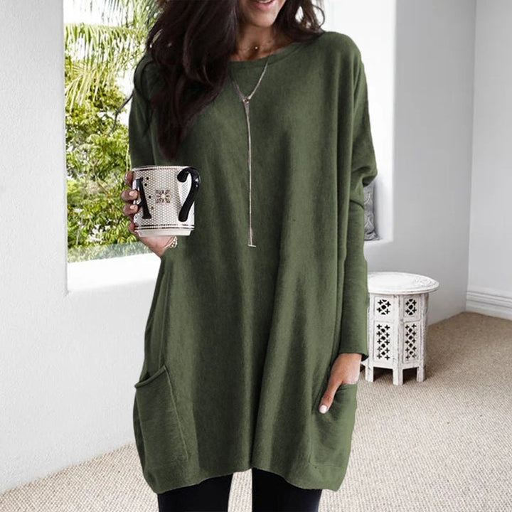 Loren™ | Soft Tunic Sweater with Practical Pockets