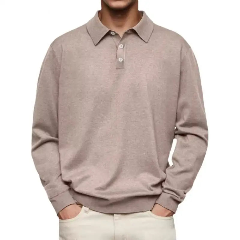 Adin | Casual Long Sleeve Polo Shirt