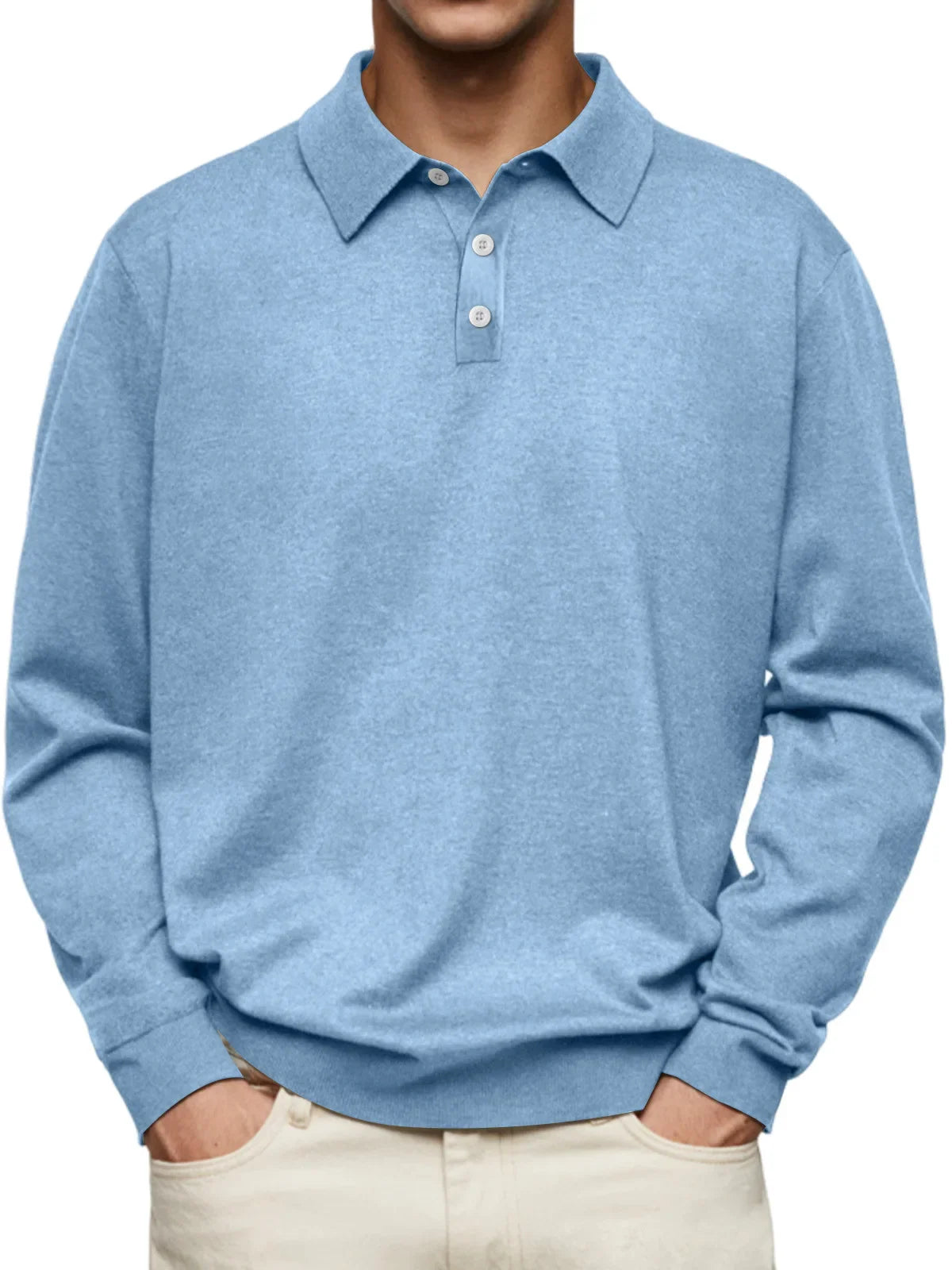 Adin | Casual Long Sleeve Polo Shirt