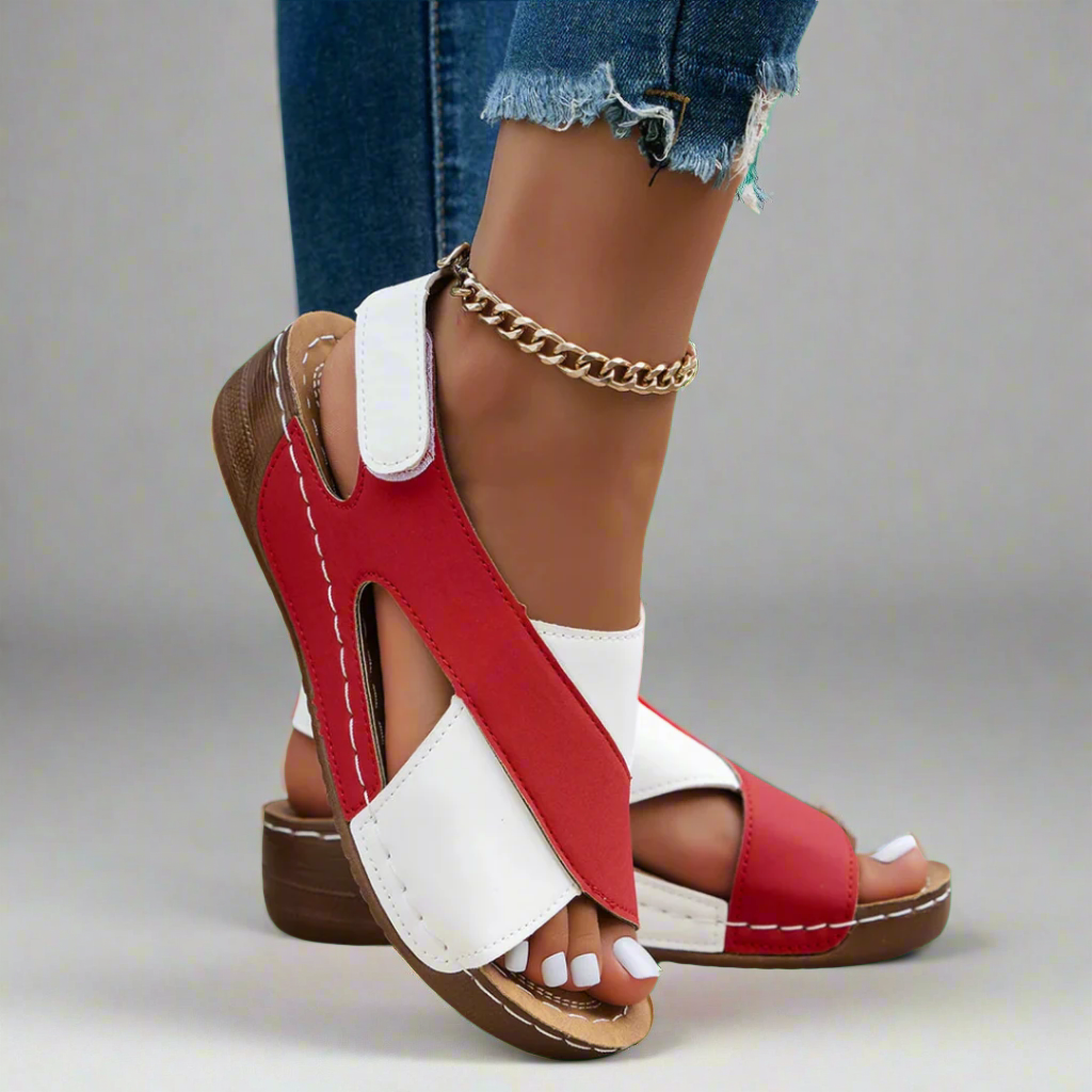 Alwine | Elegant wedge sandals made of quality material