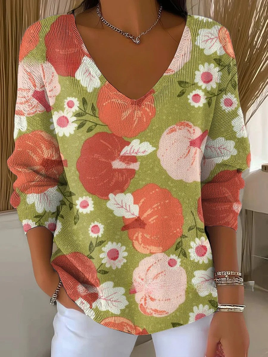 Benedetta – Pulover cu guler în V 17