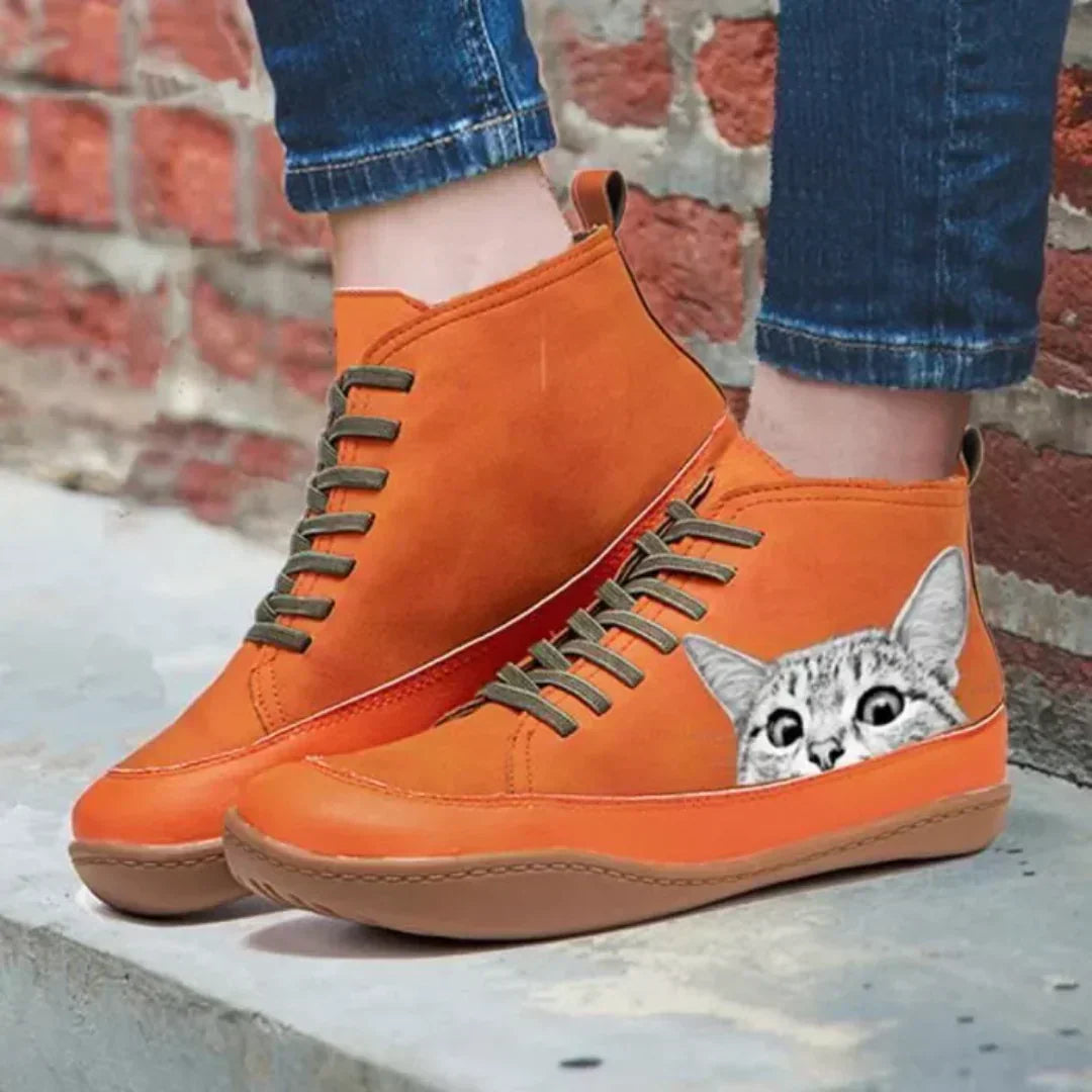 Vivian | Leather Boots for Cat Lovers