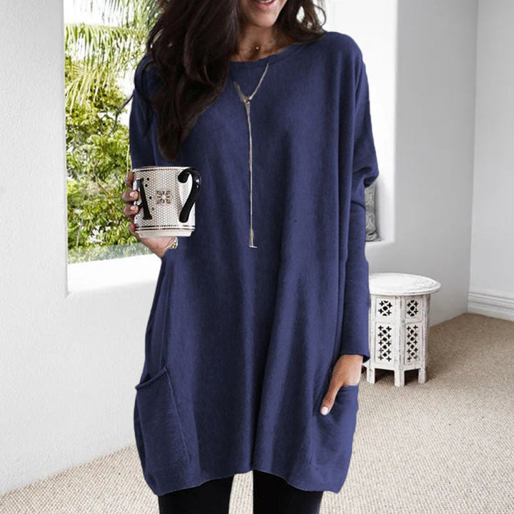 Loren™ | Soft Tunic Sweater with Practical Pockets
