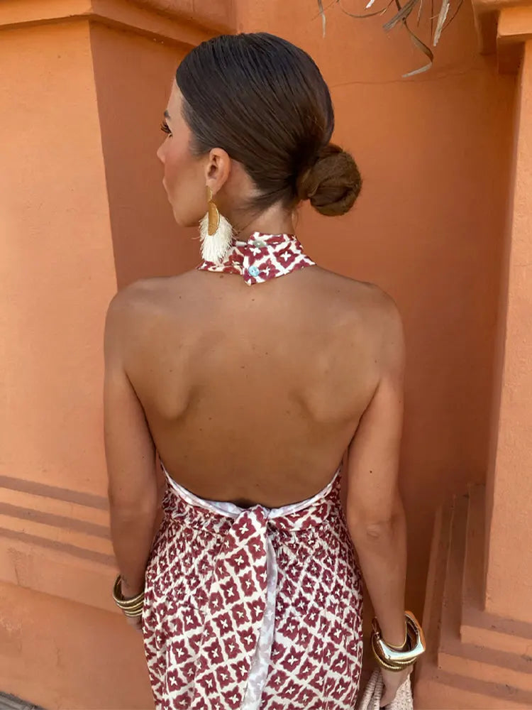 Mickay - Elegant Midi Dress, Tailored with Cut-Out Shoulders